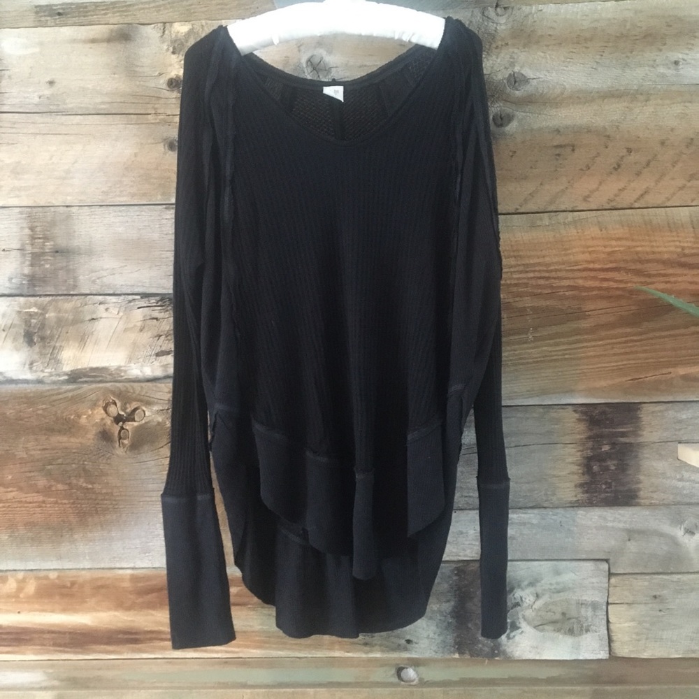 Free People Waffle Top